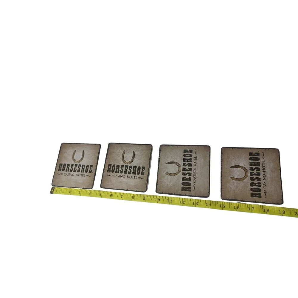 Horseshoe Casino Caster Stone CoasterSet Of 4